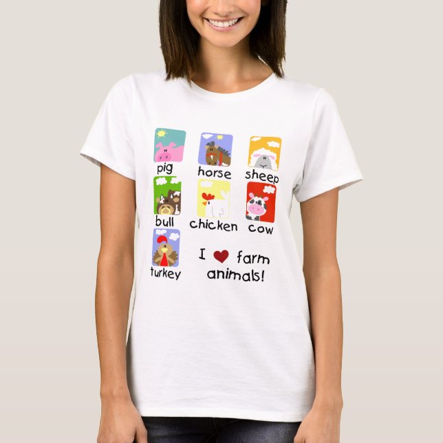 Bauernhoftiere T-Shirts und Geschenke (Vorderseite)