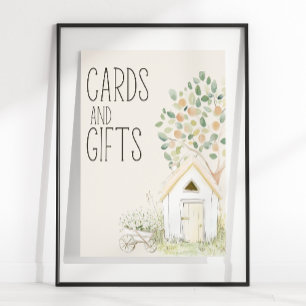 Bauernhoftiere Wiese Baby Shower Karten Geschenke Poster