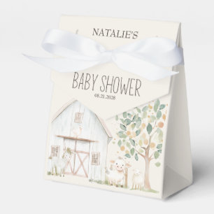 Bauernhoftiere Wiesenfreunde Baby Shower Geschenkschachtel