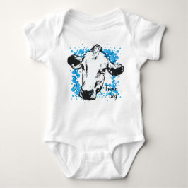 Bauernjunge Blue Cow Baby Bodysuit Baby Strampler