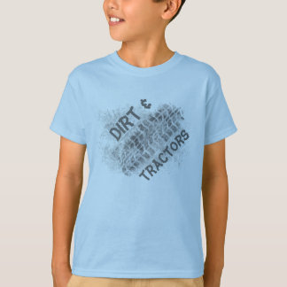 Bauernjunge, Schmutz und Traktoren, T - Shirt der