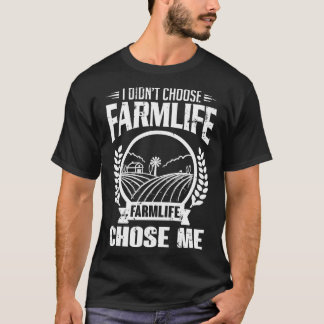 Bauernleben wählte mich weiß aus T-Shirt