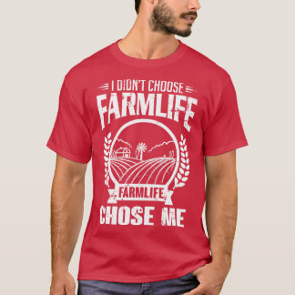 Bauernleben wählte mich weiß aus T-Shirt