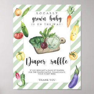 Bauernmarkt-Baby-Party - Windel-Verlosung Poster