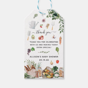 Bauernmarkt Babydusche Vielen Dank für Ihre Unte Geschenkanhänger