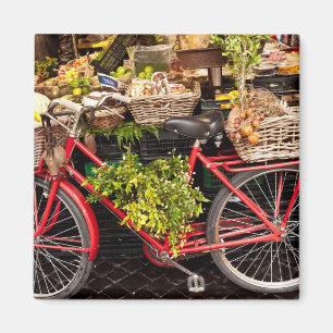 Bauernmarkt Fahrrad Magnet