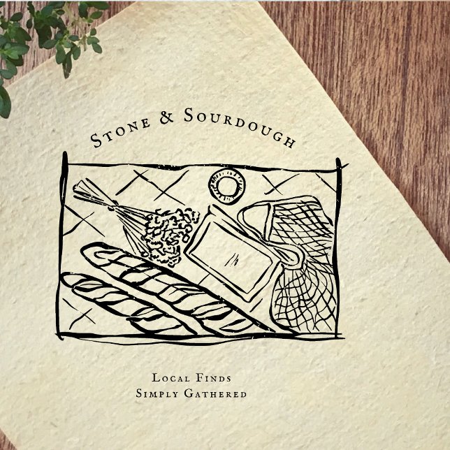 Bauernmarkt-Illustration Stempel (Von Creator hochgeladen)