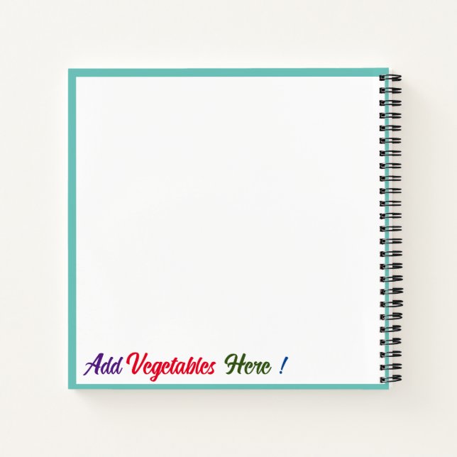 Bauernmarkt Ledger Notizbuch (Rückseite)