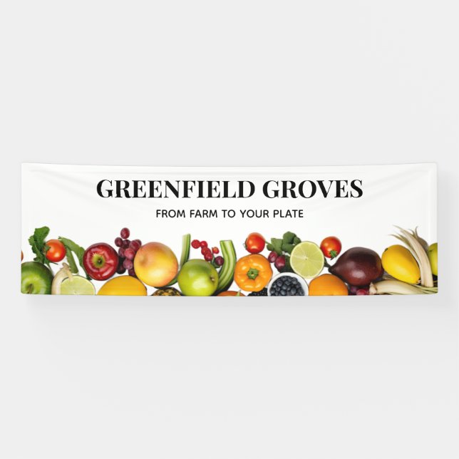 Bauernmarkt-Verkäufer Frischwaren-Promotion  Banner (Horizontal)