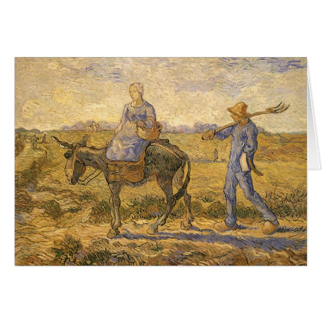 Bauernpaar von Vincent van Gogh zur Arbeit (Vorderseite (Horizontal))