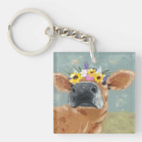 Bauernspass - Kuh mit Blume Crown