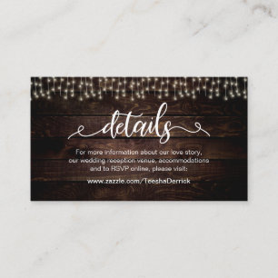 Bauernstreichern, weiß, Holz, Hochzeitsdetails Begleitkarte