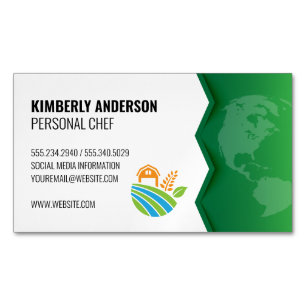 Bauernsymbol   Grüne Erde Magnetische Visitenkarte