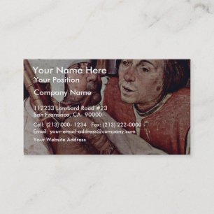 Bauerntanzgässchen Detail durch Bruegel D. Ä. Visitenkarte