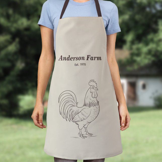 Bauernumlaufprogramm Schürze (Farm Rooster Apron)