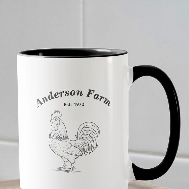 Bauernumlaufprogramm Tasse (Farm Rooster Mug)
