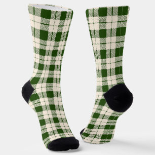 Bauernwald grün vor karierten Weihnachten Socken
