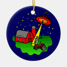 Bauers-alien-Abduktion Keramik Ornament