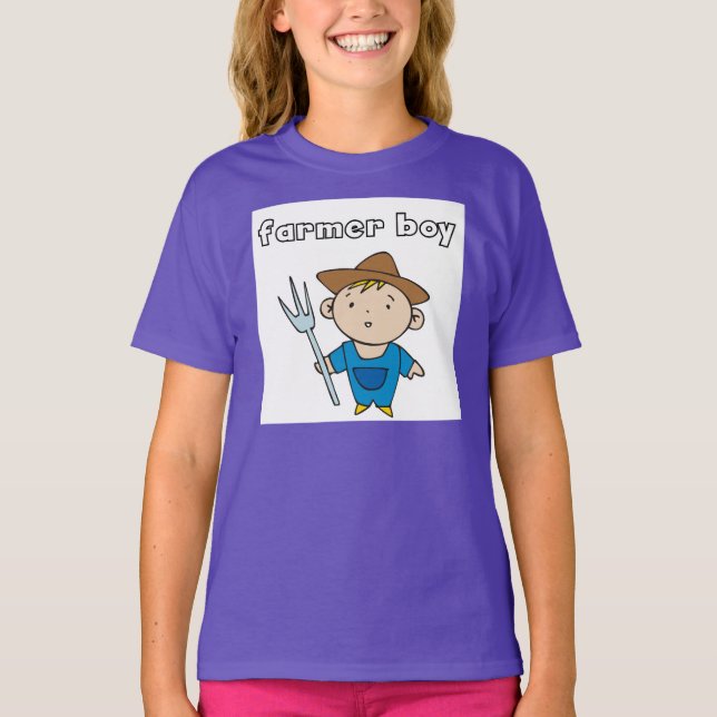 Bauers-Junge T-Shirt (Vorderseite)