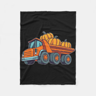 Baufahrzeug Halloween LKW Pumpkin Boys Fleecedecke