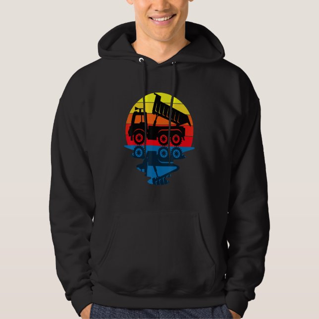 Baufahrzeug-Stoßdämpfer Hoodie (Vorderseite)