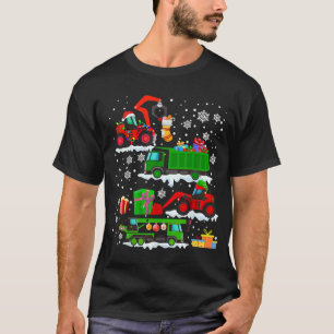 Baufahrzeug Weihnachtsfahrten Winter T-Shirt