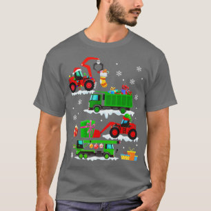Baufahrzeug Weihnachtsfahrzeuge Winter B T-Shirt