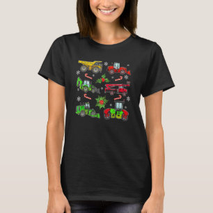 Baufahrzeug Weihnachtsfahrzeuge Winter B T-Shirt