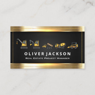 Baufahrzeuge   industriell visitenkarte