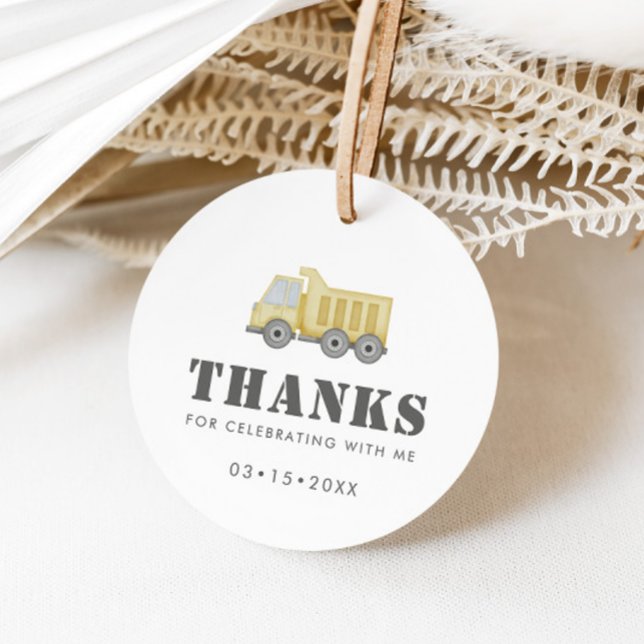 Baufahrzeuge Jungen zum Geburtstag Geschenkanhänger (Von Creator hochgeladen)