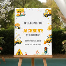 Baufahrzeuge Sprungwagen Begrüßungszeichen