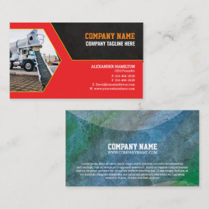 Baufirma Business Card (Beton) Visitenkarte