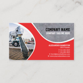 Baufirma Business Card (Beton) Visitenkarte