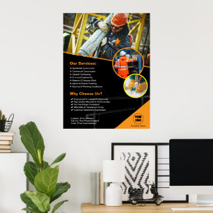 Baufirma Custom Poster