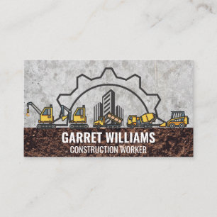 Baugetriebe   Arbeitsfahrzeuge   Betonboden Visitenkarte