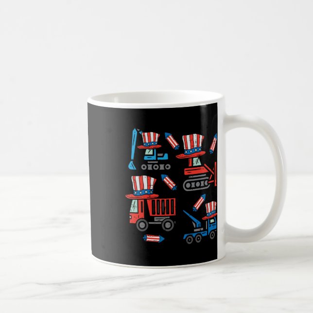 Baugewerbe am 4. Juli viertes Kleinkind B Kaffeetasse (Rechts)
