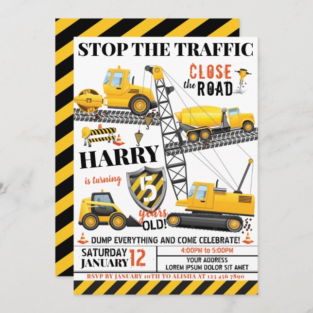 Baugewerbe Einladung (Vorne/Hinten)