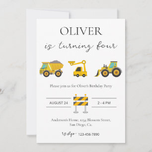 Baugewerbe Geburtstag Einladung