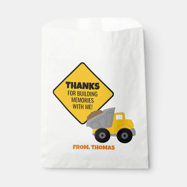 Baugewerbe Geburtstag Geschenktütchen (Vorderseite)