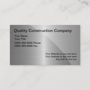 Baugewerbe-Karten Visitenkarte