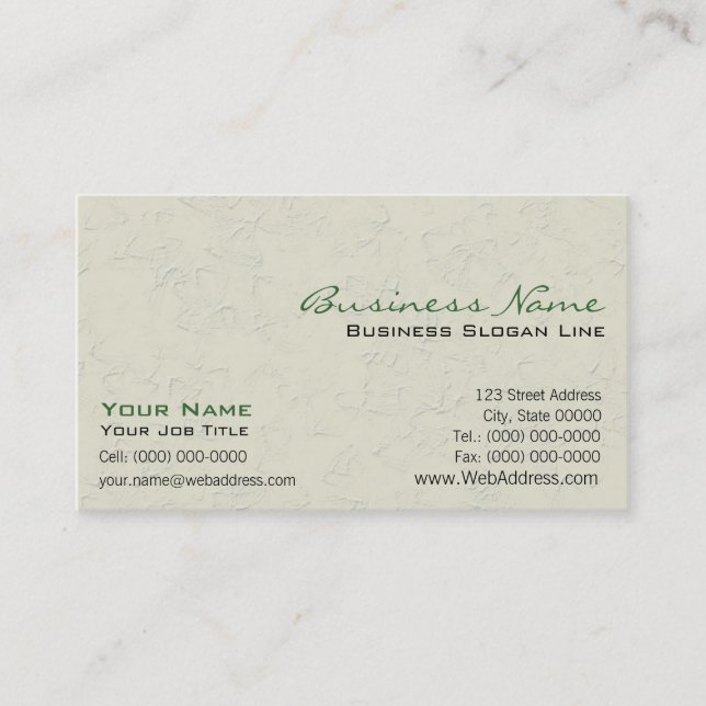 Baugewerbe-Karten Visitenkarte (Vorderseite)