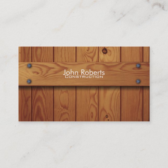 Baugewerbekarte Visitenkarte (Vorderseite)