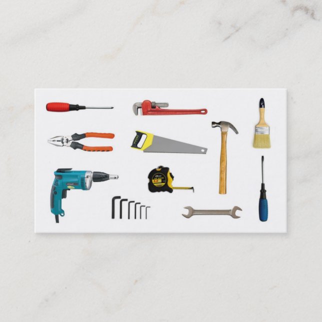 Baugewerbekarten Visitenkarte (Vorderseite)