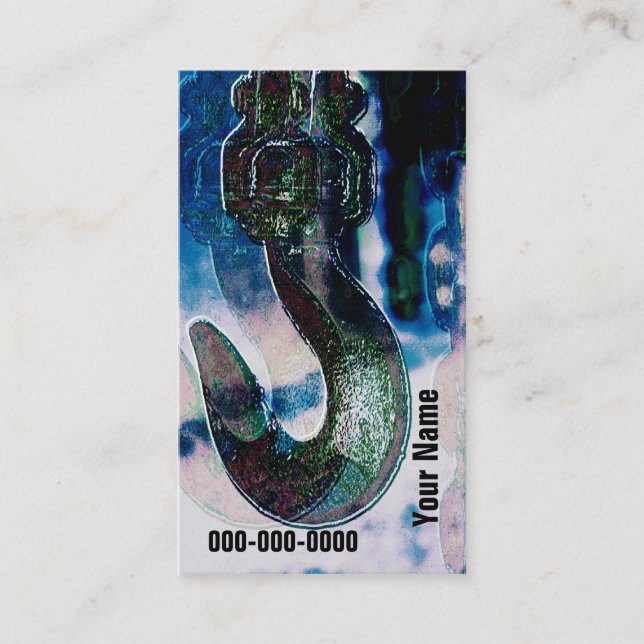 Baugewerbekartenschablone Visitenkarte (Vorderseite)