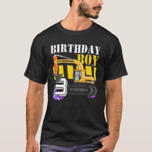 Baugraf 3. Geburtstag Junge 3 Jahre alt T-Shirt
