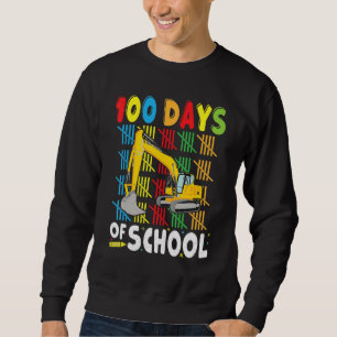 Baugrube 100 Tage Schullehrer Sweatshirt