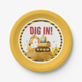 Baugrube in Party Pappteller