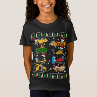 Baugrube Truck Santa Ugly Sweater Ch T-Shirt