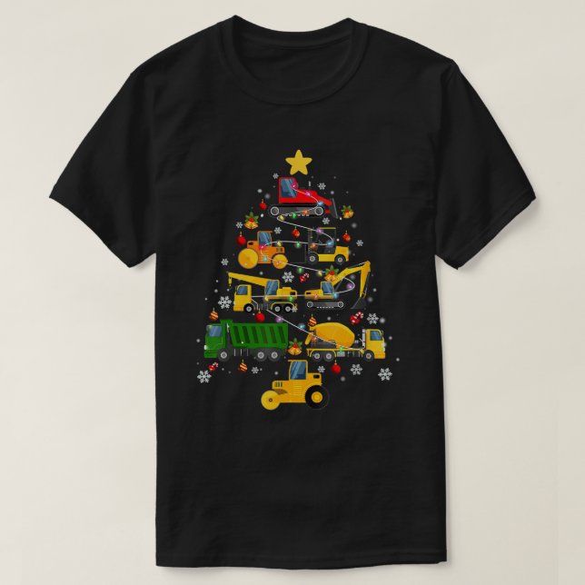 Baugrube Weihnachtsbaum für Jungen Gir T-Shirt (Design vorne)
