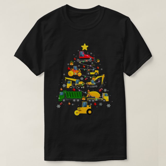 Baugrube Weihnachtsbaum Jungs Mädchen P T-Shirt (Design vorne)